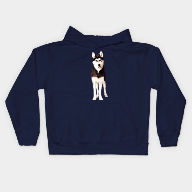 Husky Dog, Love Huskies, Dog Lover Kids Hoodie by logiamerch