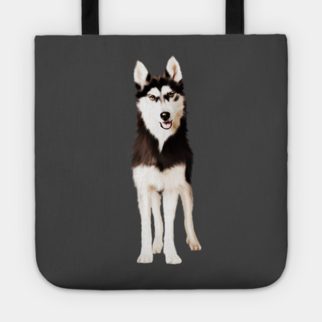 Husky Dog, Love Huskies, Dog Lover Tote by logiamerch
