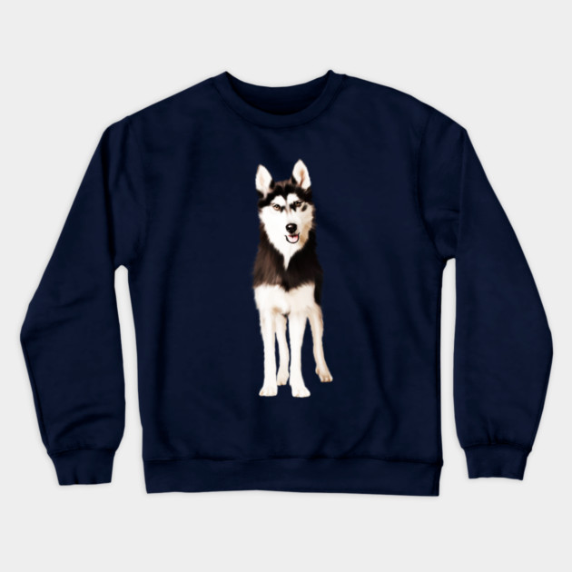 Husky Dog, Love Huskies, Dog Lover Crewneck Sweatshirt by logiamerch