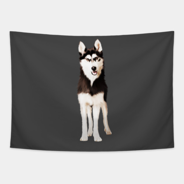 Husky Dog, Love Huskies, Dog Lover Tapestry by logiamerch