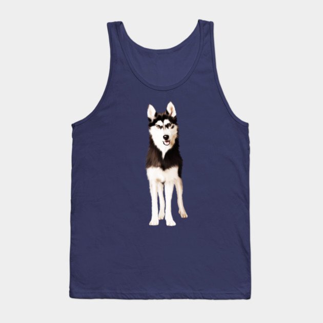 Husky Dog, Love Huskies, Dog Lover Tank Top by logiamerch