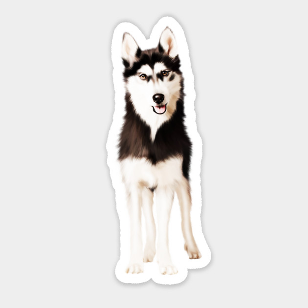 Husky Dog, Love Huskies, Dog Lover Sticker by logiamerch