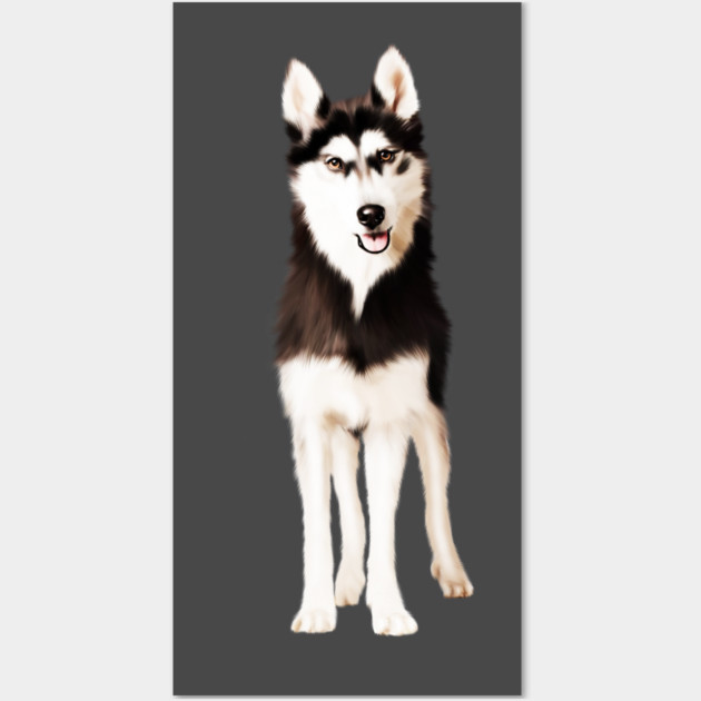 Husky Dog, Love Huskies, Dog Lover Wall Art by logiamerch