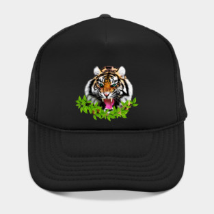 Tiger Roaring Tropical, Big Cat, Love Tigers Hat