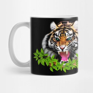 Tiger Roaring Tropical, Big Cat, Love Tigers Mug