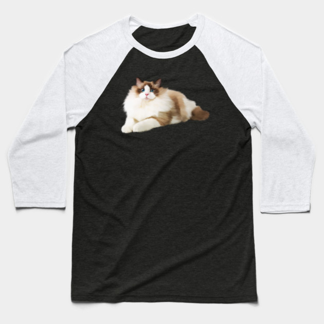 Ragdoll Cat, Love Ragdoll Cats, Cat Lover Baseball T-Shirt by logiamerch