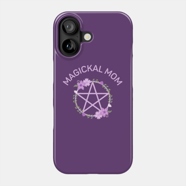 Magickal Mom Midsummer Lilac Pentacle Cheeky Witch® Phone Case by Cheeky Witch