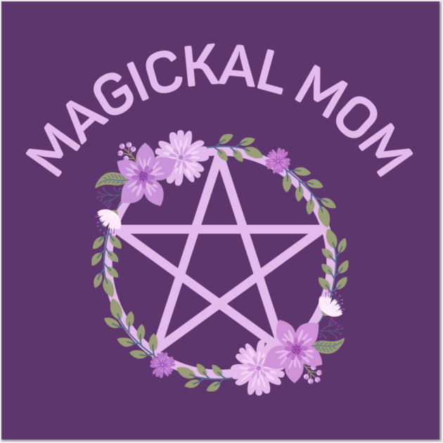 Magickal Mom Midsummer Lilac Pentacle Cheeky Witch® Wall Art by Cheeky Witch