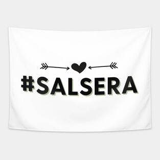 Salsera - Social Latin Dance Design Tapestry