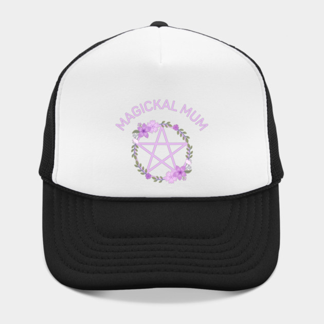 Magickal Mum Purple Lilac Floral Pentacle Cheeky Witch® by Cheeky Witch