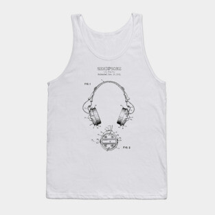 HEADPHONES patent Tank Top