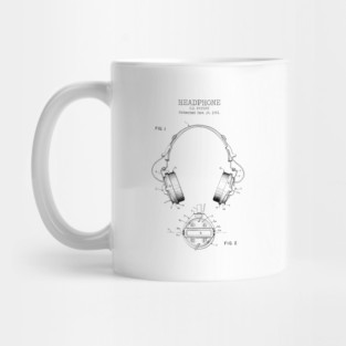 HEADPHONES patent Mug