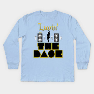 Loving Heavy Base (Bazz) Music and Beats! Kids Long Sleeve T-Shirt