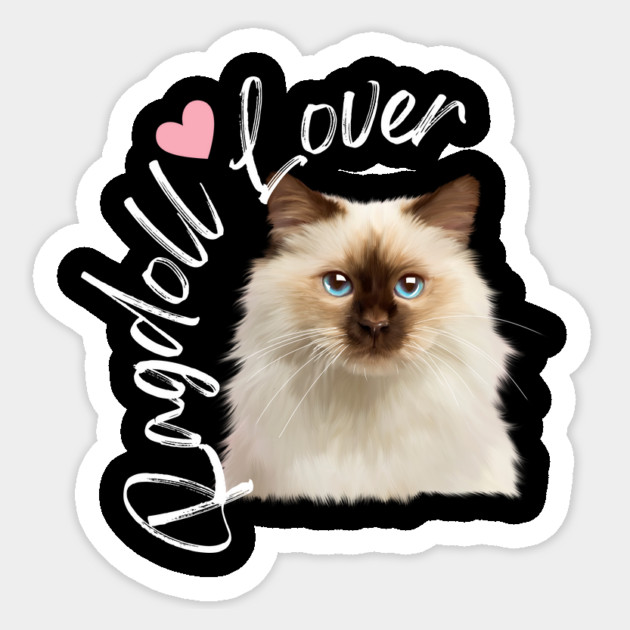 Ragdoll Cat Lover, Love Ragdoll Cats Sticker by logiamerch