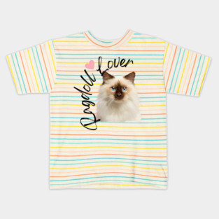 Ragdoll Cat Lover, Love Ragdolls, Cat Lover Kids T-Shirt