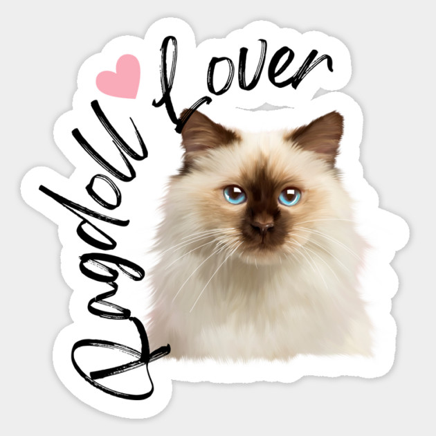 Ragdoll Cat Lover, Love Ragdolls, Cat Lover Sticker by logiamerch