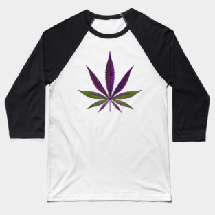 Purple Cannabis Baseball T-Shirt
