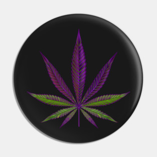 Purple Cannabis Pin