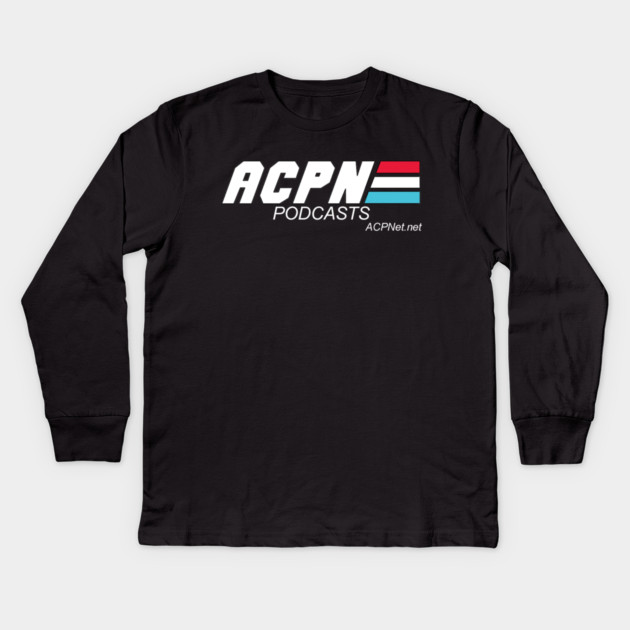 ACPN Logo: 1980's War Cartoon Variant Kids Long Sleeve T-Shirt by Art Comedy Pop-Culture Network!