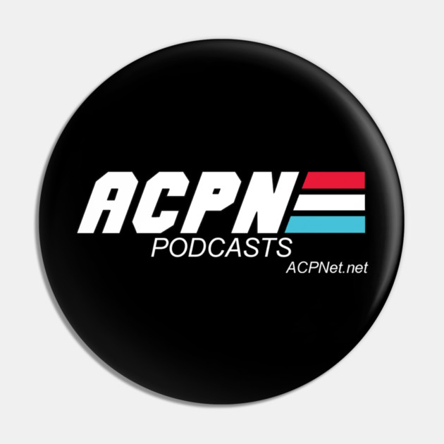 ACPN Logo: 1980's War Cartoon Variant Pin by Art Comedy Pop-Culture Network!