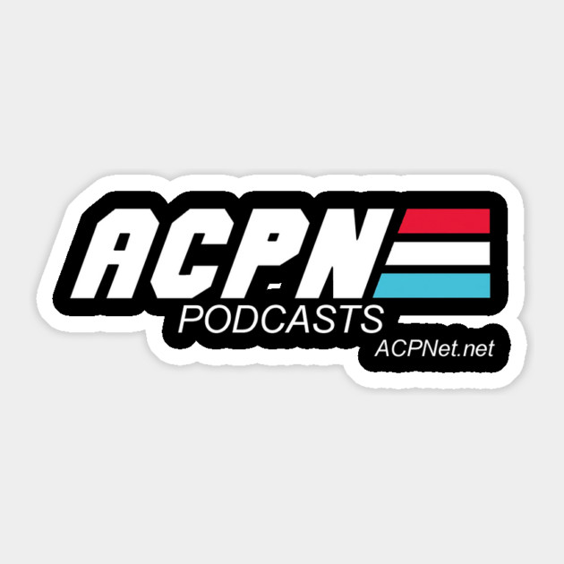 ACPN Logo: 1980's War Cartoon Variant Sticker by Art Comedy Pop-Culture Network!