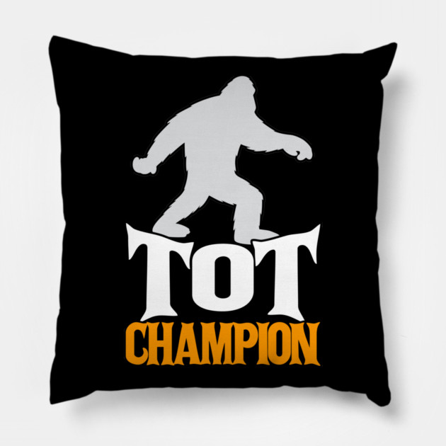 Bigfoot TOT Champion Pillow by belownormal