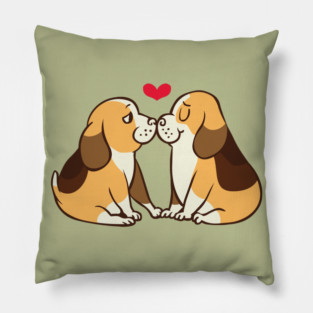Beagle Kisses Pillow