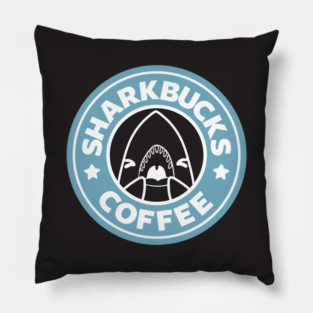 Sharkbucks Logo [Blue] Pillow