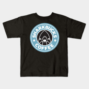 Sharkbucks Logo [Blue] Kids T-Shirt