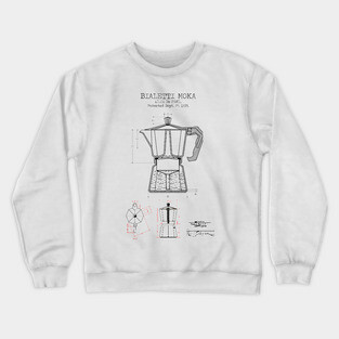 Moka pot patent Crewneck Sweatshirt