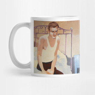 Alcoholics Anonymous Man on Bed Mug