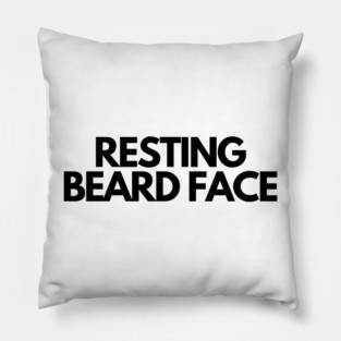 Resting Beard Face Pillow