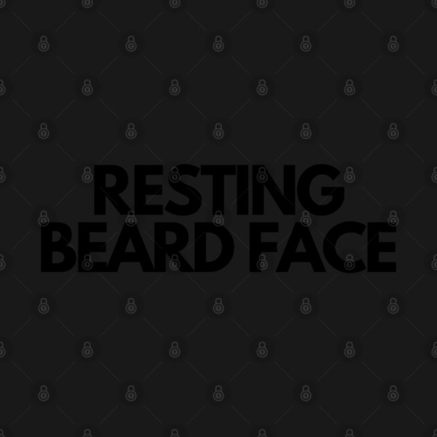 Resting Beard Face by Litehouse Tees