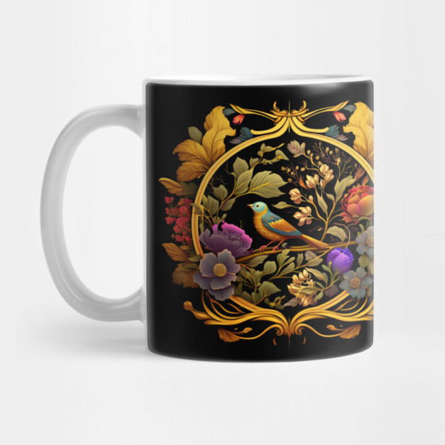 Bird with Floral Ornament by logiamerch