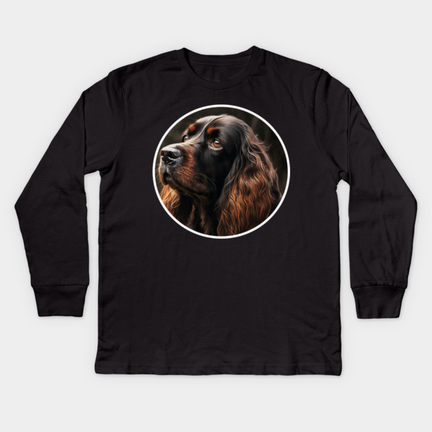 Cocker Spaniel Dog, Love Cocker Spaniels Kids Long Sleeve T-Shirt by logiamerch