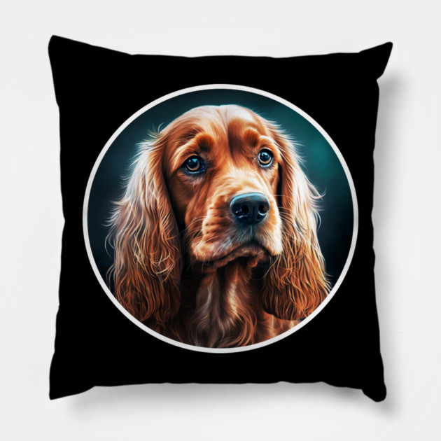 Cocker Spaniel Dog, Love Cocker Spaniels Pillow by logiamerch