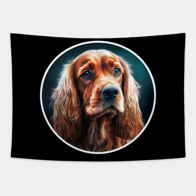Cocker Spaniel Dog, Love Cocker Spaniels Tapestry by logiamerch