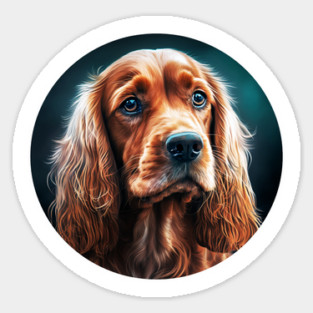 Cocker Spaniel Dog, Love Cocker Spaniels Sticker