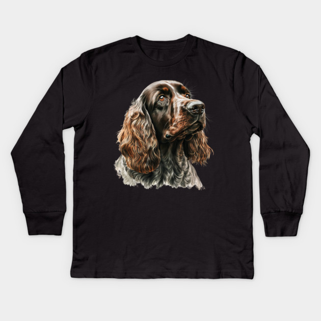 Cocker Spaniel Dog, Love Cocker Spaniels Kids Long Sleeve T-Shirt by logiamerch