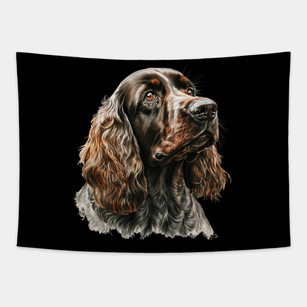 Cocker Spaniel Dog, Love Cocker Spaniels Tapestry by logiamerch