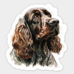 Cocker Spaniel Dog, Love Cocker Spaniels Sticker