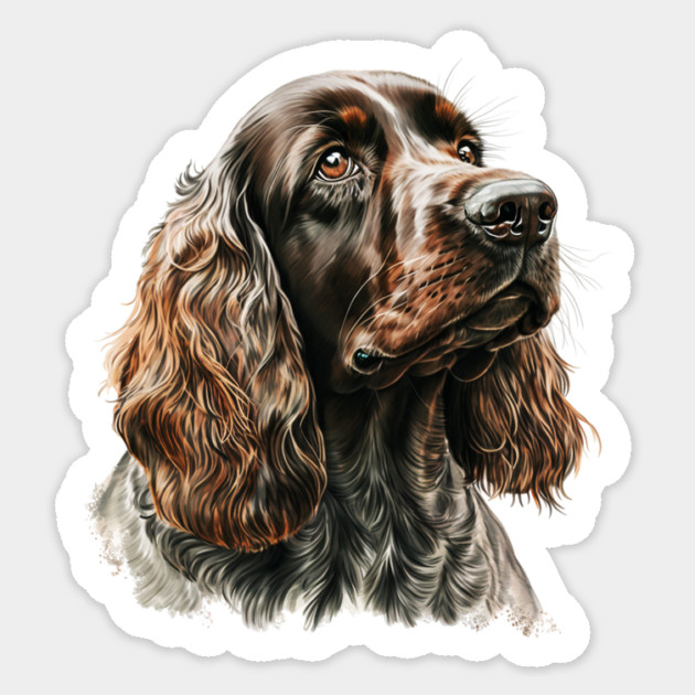 Cocker Spaniel Dog, Love Cocker Spaniels Sticker by logiamerch