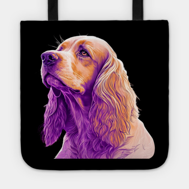 Cocker Spaniel Dog, Love Cocker Spaniels Tote by logiamerch