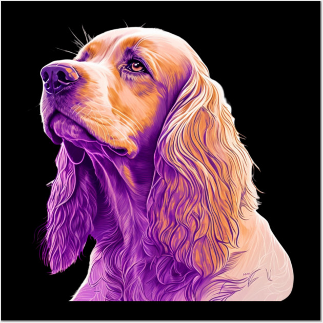 Cocker Spaniel Dog, Love Cocker Spaniels Wall Art by logiamerch