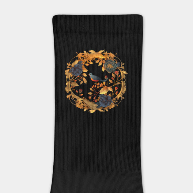 Bird with Floral Ornament by logiamerch