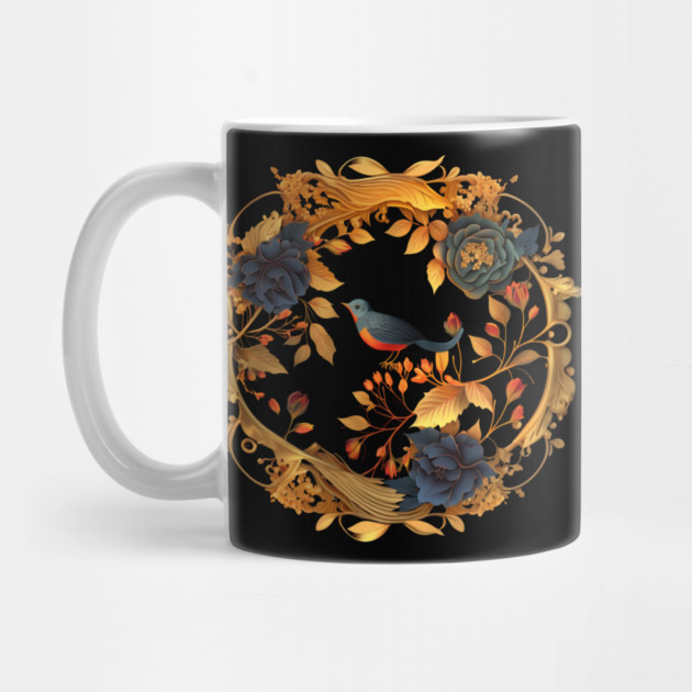Bird with Floral Ornament by logiamerch