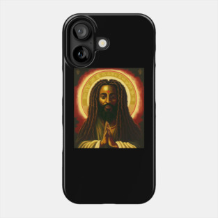 Afro African, Jesus Rasta Style, Jah Phone Case