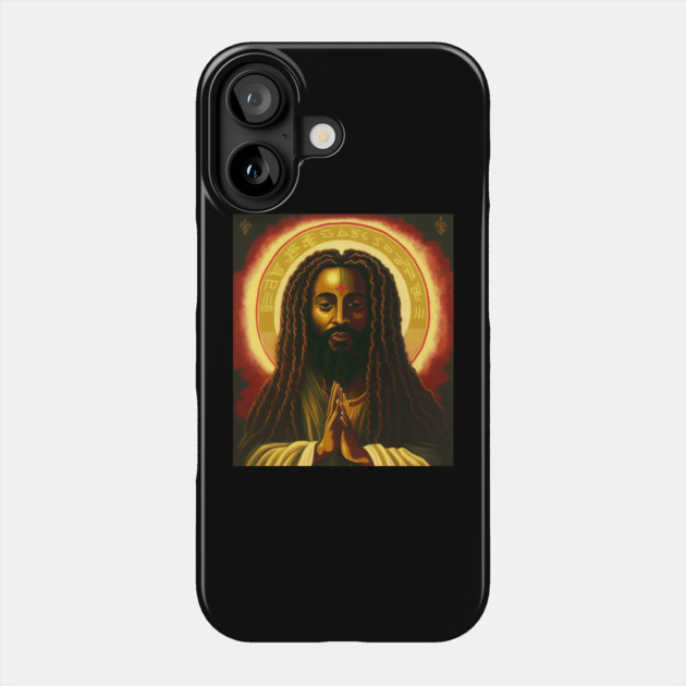 Afro African, Jesus Rasta Style, Jah Phone Case by logiamerch