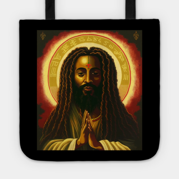Afro African, Jesus Rasta Style, Jah Tote by logiamerch