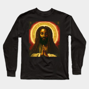 Afro African, Jesus Rasta Style, Jah Long Sleeve T-Shirt